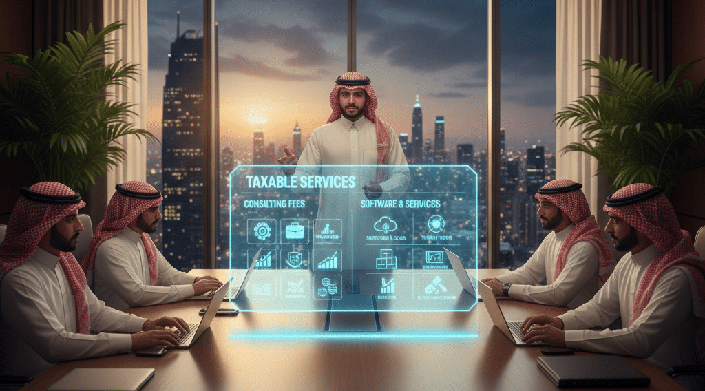 الخدمات الخاضعة للضريبة