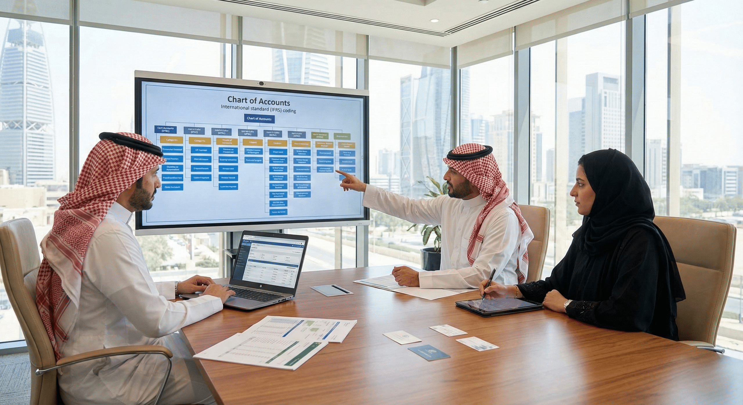 شجرة الحسابات حسب المعايير الدولية