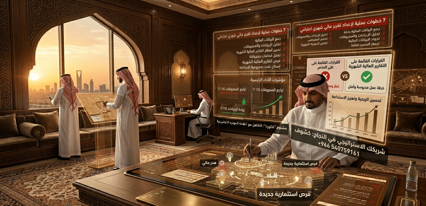 شركة لإعداد التقاريرالمالية الشهرية