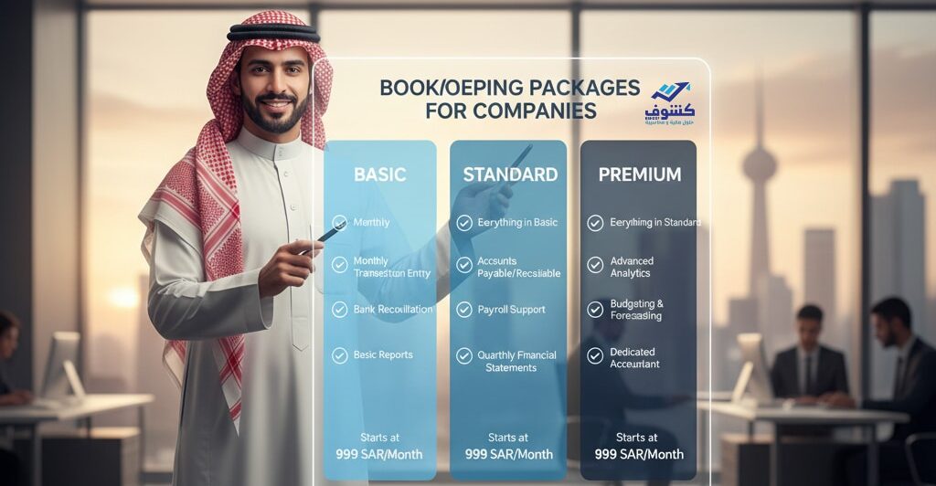باقات مسك الدفاتر للشركات: الخيار الأمثل قبل اتخاذ القرار 1 اختيار باقة محاسبية