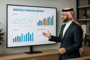 إعداد التقارير المالية الشهرية للشركات