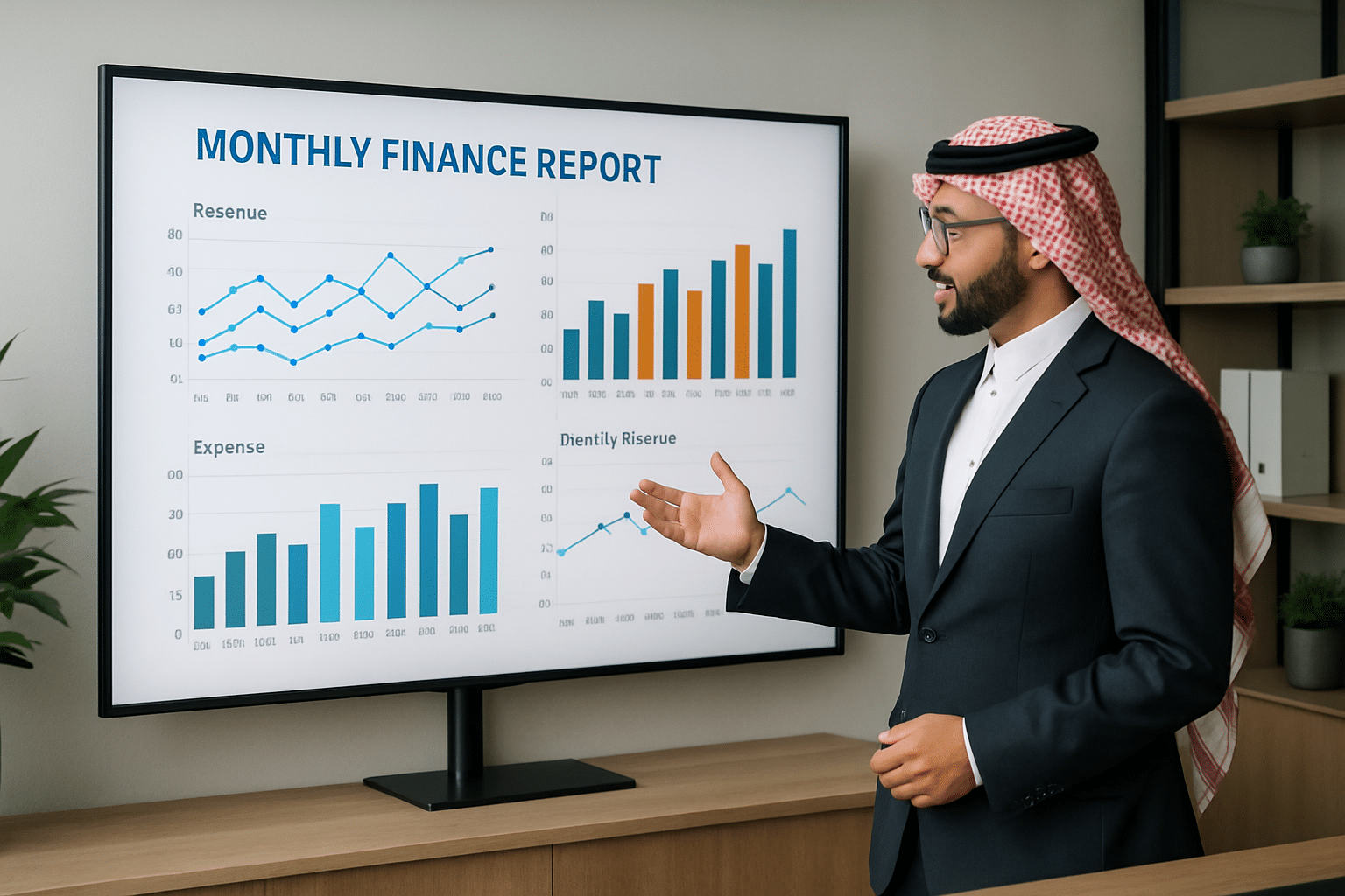 إعداد التقارير المالية الشهرية للشركات