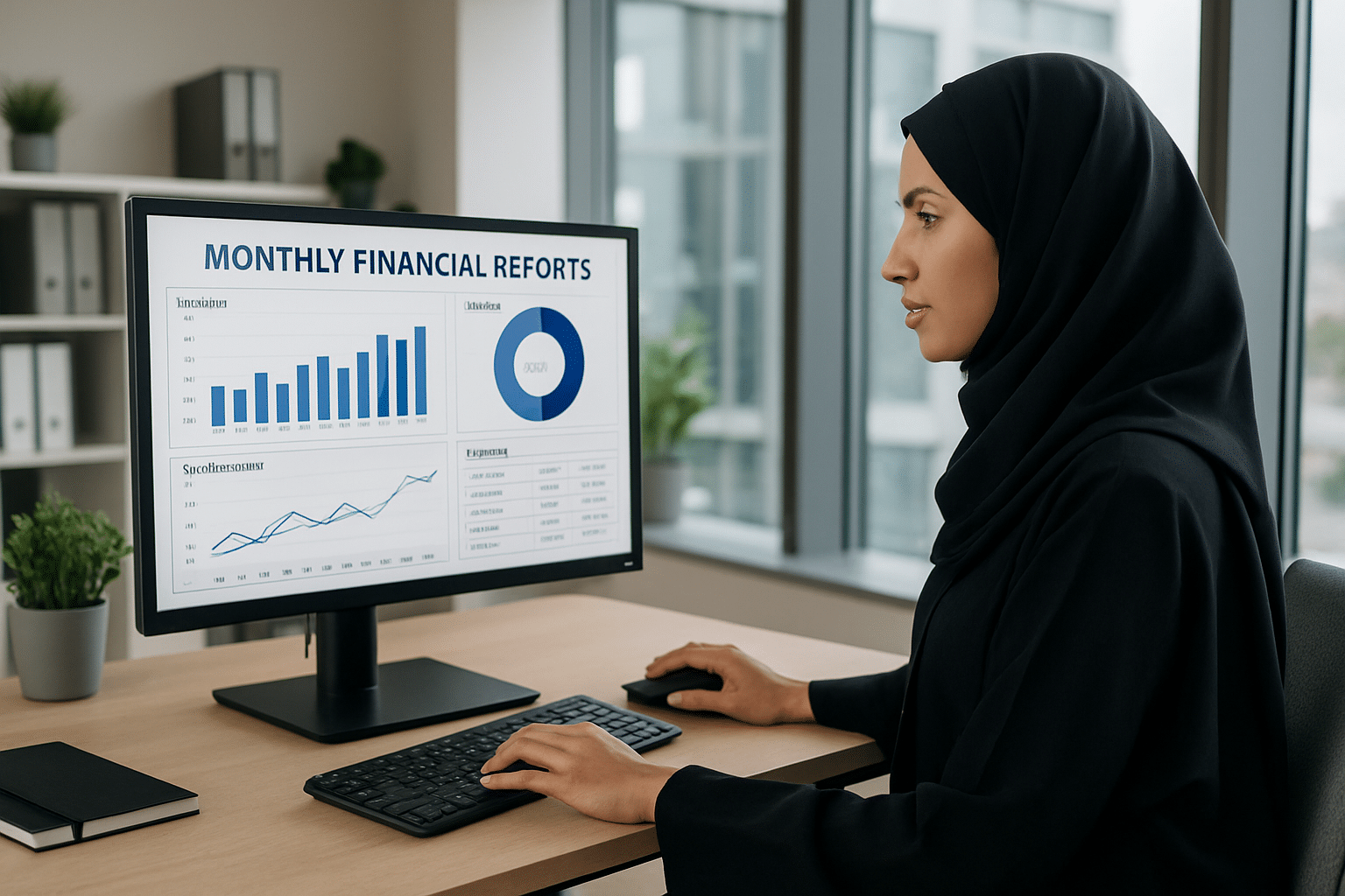شركة تجهيز التقارير المالية الشهرية