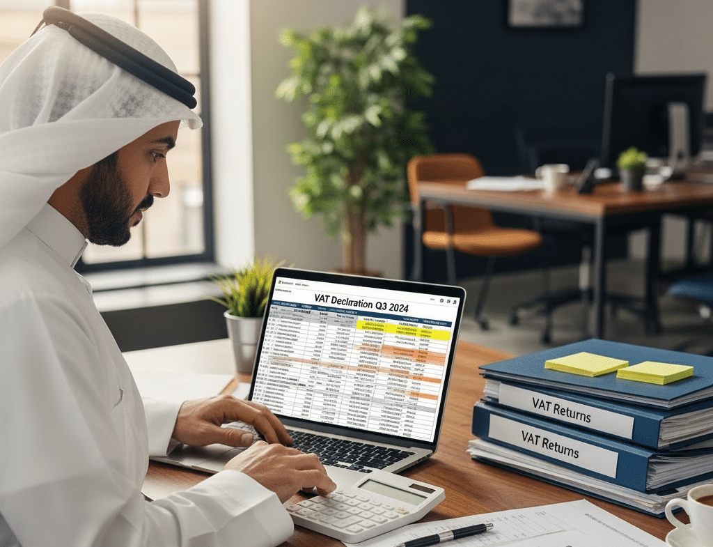 تقديم إقرار ضريبة القيمة المضافة