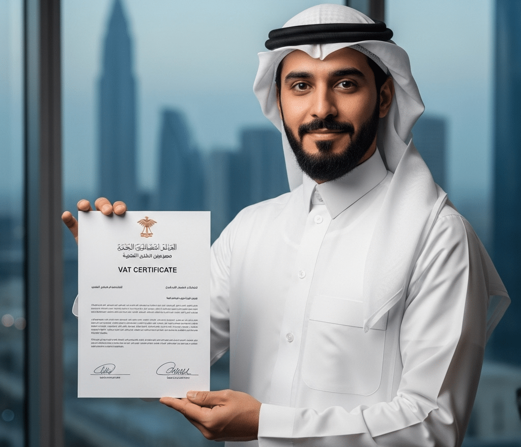استخراج شهادة القيمة المضافة
