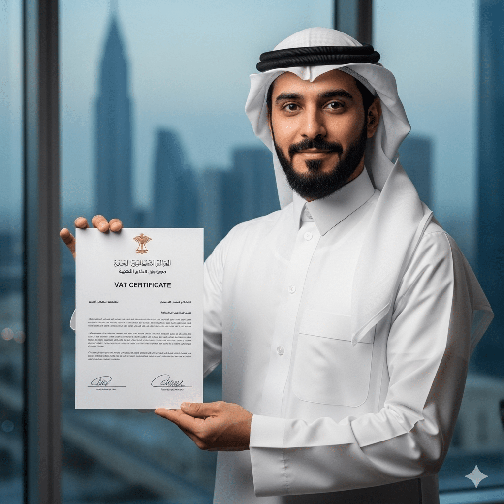 استخراج شهادة القيمة المضافة