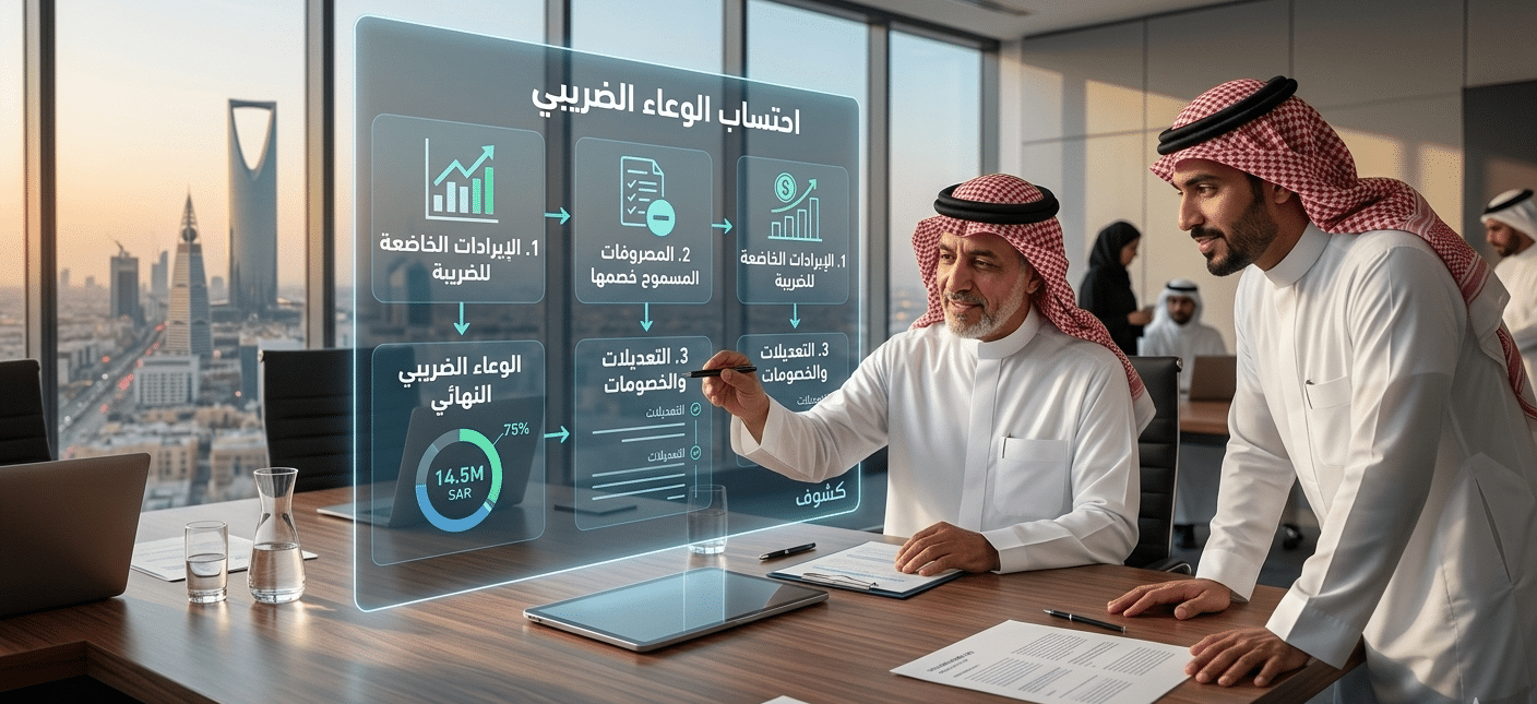 احتساب الوعاء الضريبي السعودية