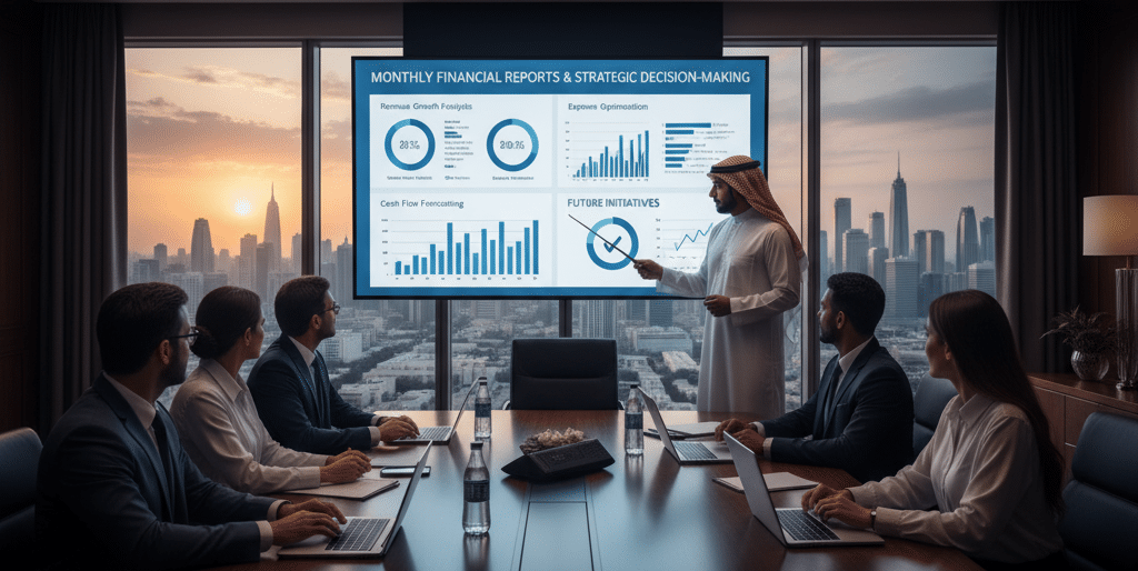 مكتب إعداد التقارير المالية الشهرية