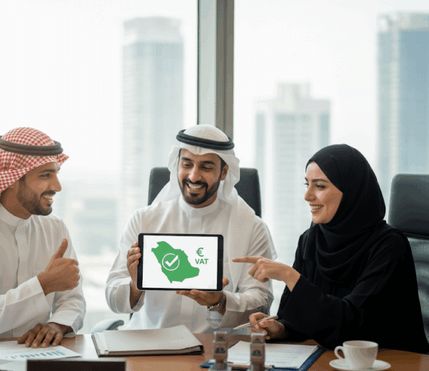 التسجيل في ضريبة القيمة المضافة السعودية