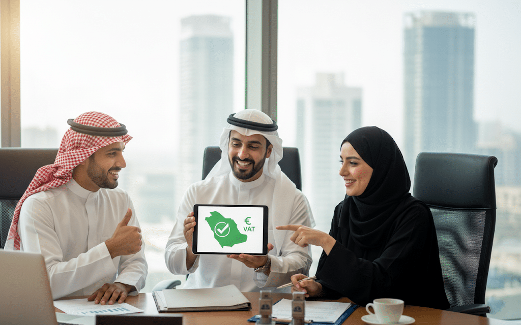 التسجيل في ضريبة القيمة المضافة السعودية