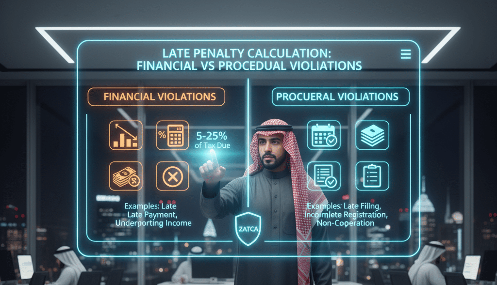 كيفية احتساب غرامات التأخير