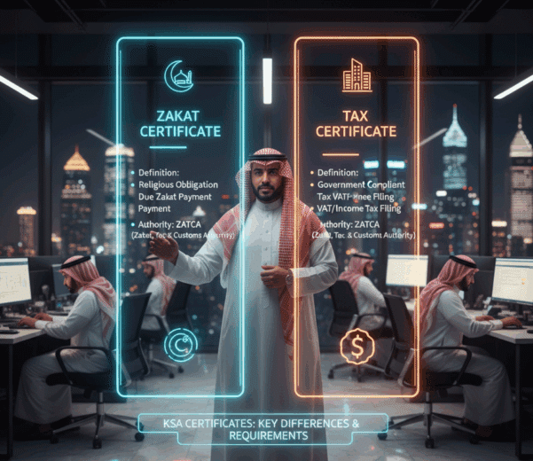 ما الفرق بين شهادة الزكاة وشهادة الضريبة في السعودية؟ ومتطلبات الحصول عليهم