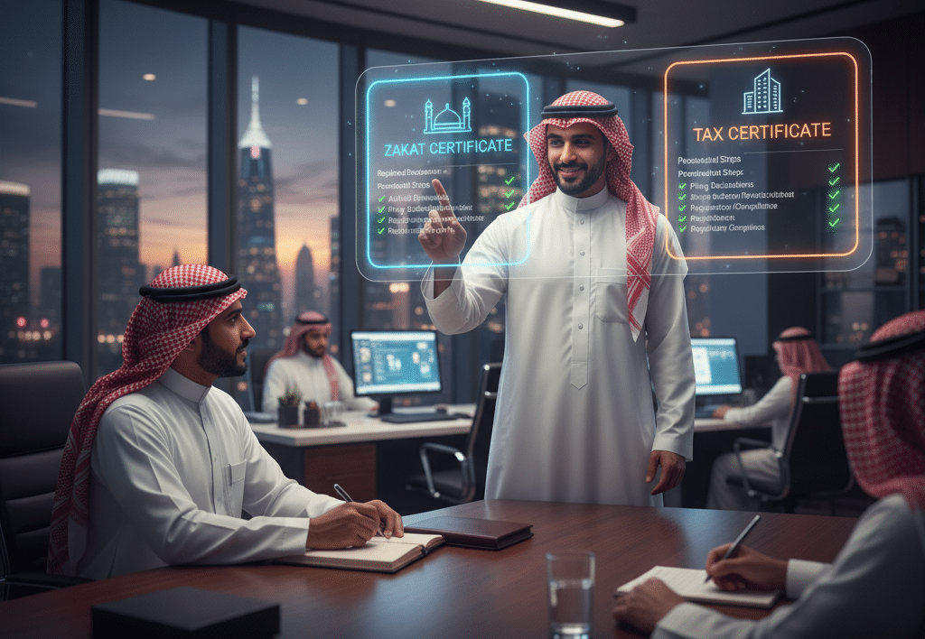 شهادة الزكاة و شهادة الضريبة