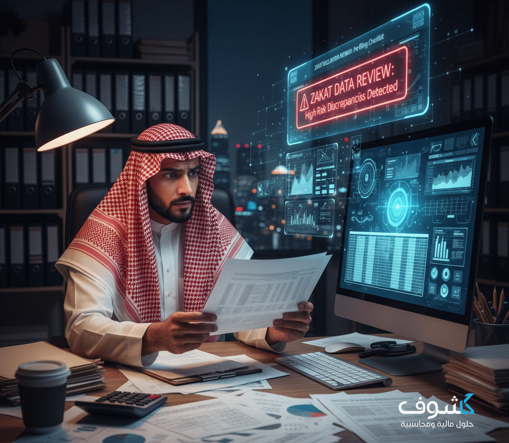 مراجعة بيانات الإقرار الزكوي