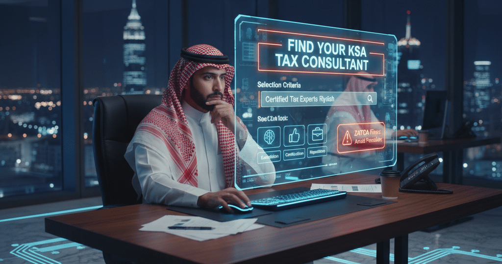مستشار ضرائب في السعودية: دليلك لاختيار الخبير المعتمد لتجنب غرامات ZATCA