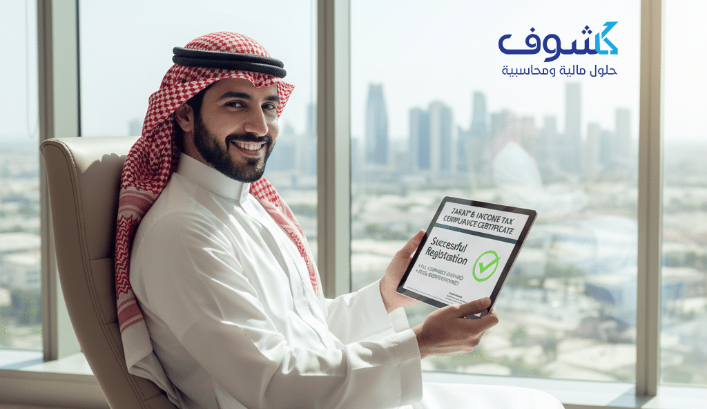 شخص يعبر عن الامتثال الزكوي والضريبي