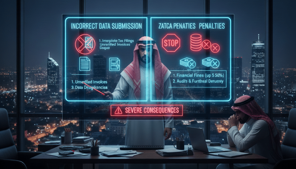 مخالفات تقديم البيانات غير الصحيحة أو المضللة