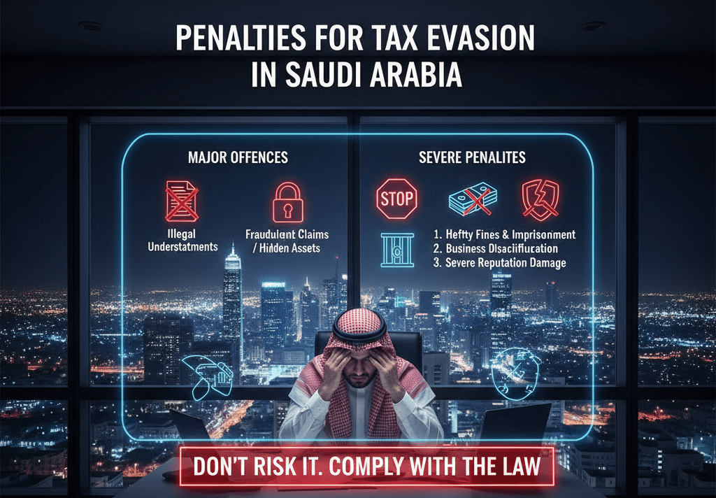 عقوبة التهرب الضريبي في السعودية