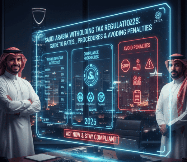 لوائح ضريبة الاستقطاع في السعودية 2025: دليل النسب والإجراءات وتجنب الغرامات