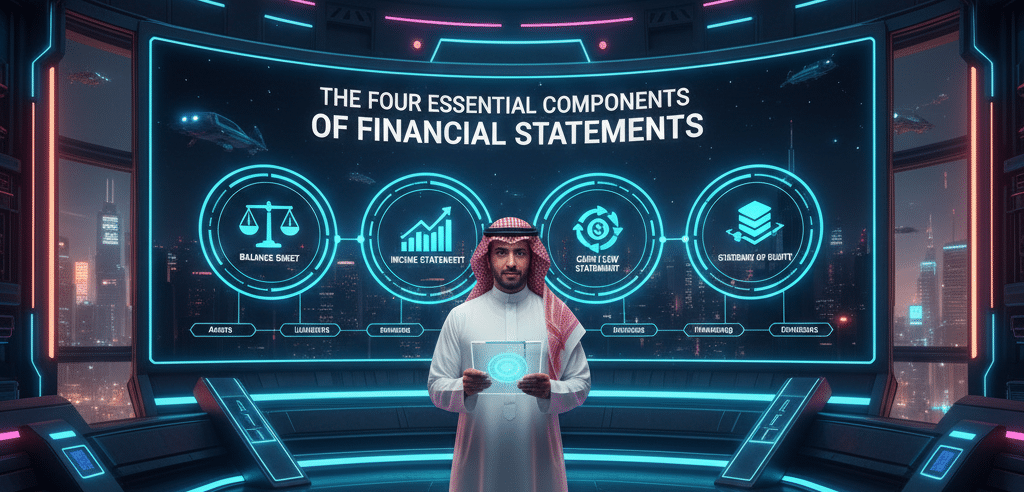 المكونات الأربعة الأساسية للقوائم المالية