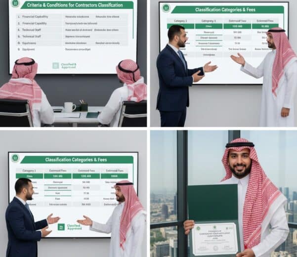أسعار وشروط تصنيف المقاولين 2025: دليلك الشامل للرسوم والمعايير الجديدة