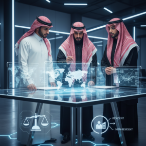 الضريبة على المقيمين وغير المقيمين