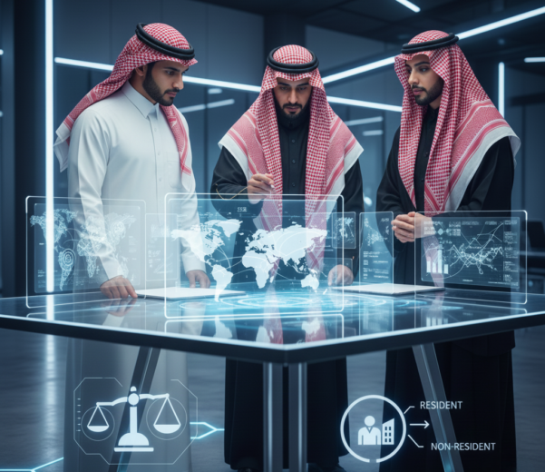 الضريبة على المقيمين وغير المقيمين