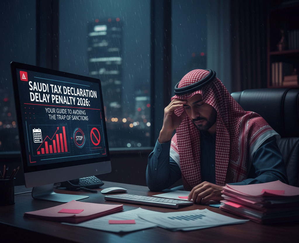 غرامة تأخير تقديم الإقرار الضريبي في السعودية 2026