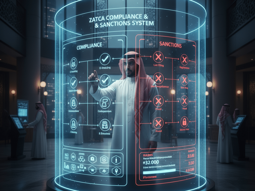 الامتثال والعقوبات في نظام ZATCA