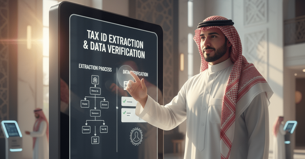استخراج الرقم الضريبي والتحقق من البيانات
