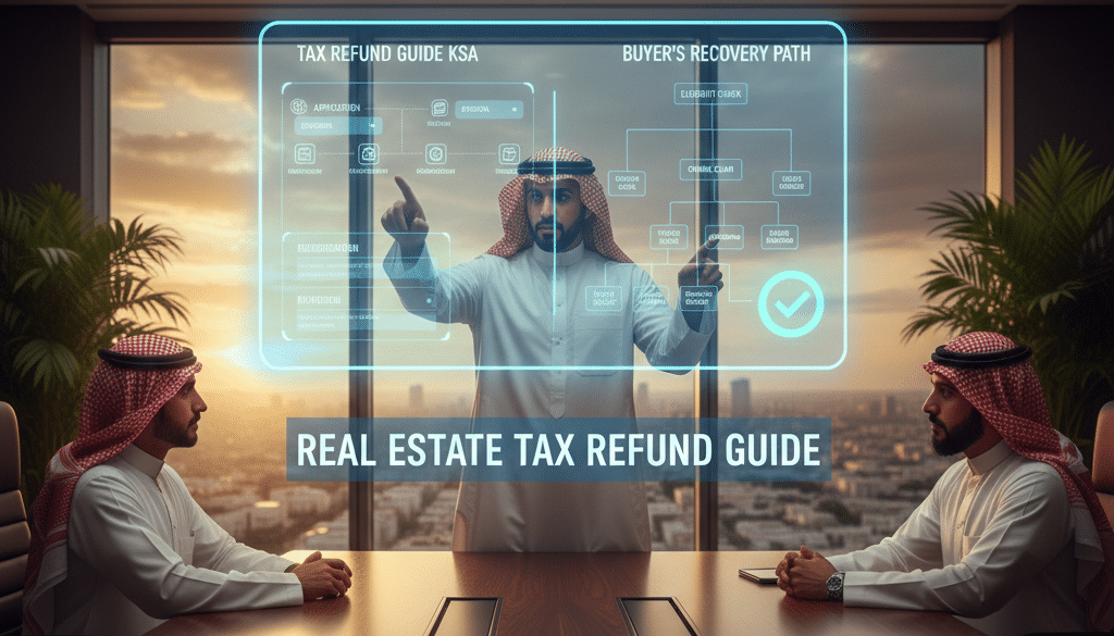 شخص يشرح استرداد ضريبة التصرفات العقارية في السعودية| دليل الاسترجاع للمشتري