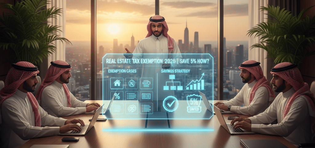 دليل حالات اعفاء من ضريبة التصرفات العقارية 2026 | كيف توفر 5%؟