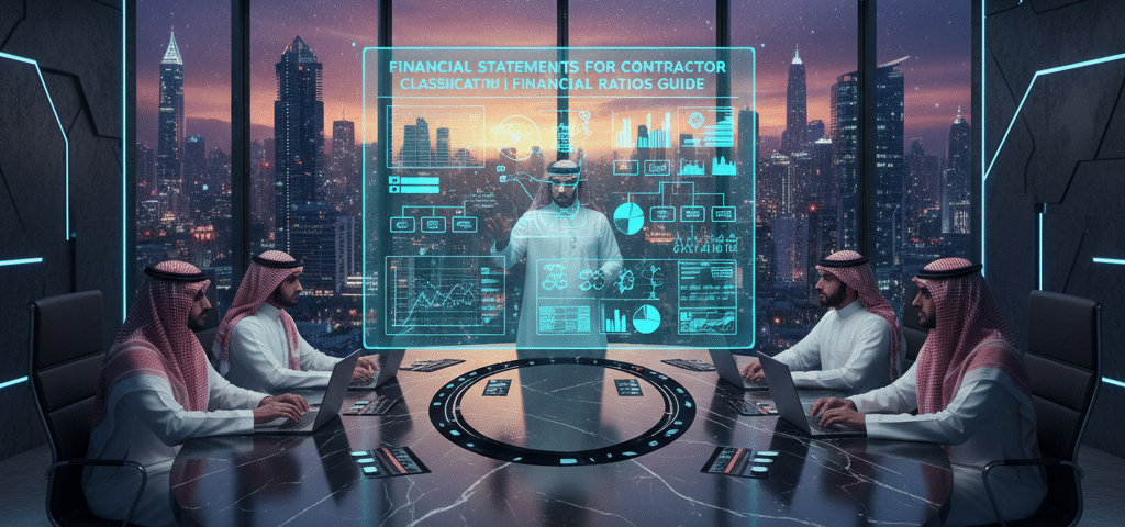 القوائم المالية لتصنيف المقاولين | دليل النسب المالية في بلدي