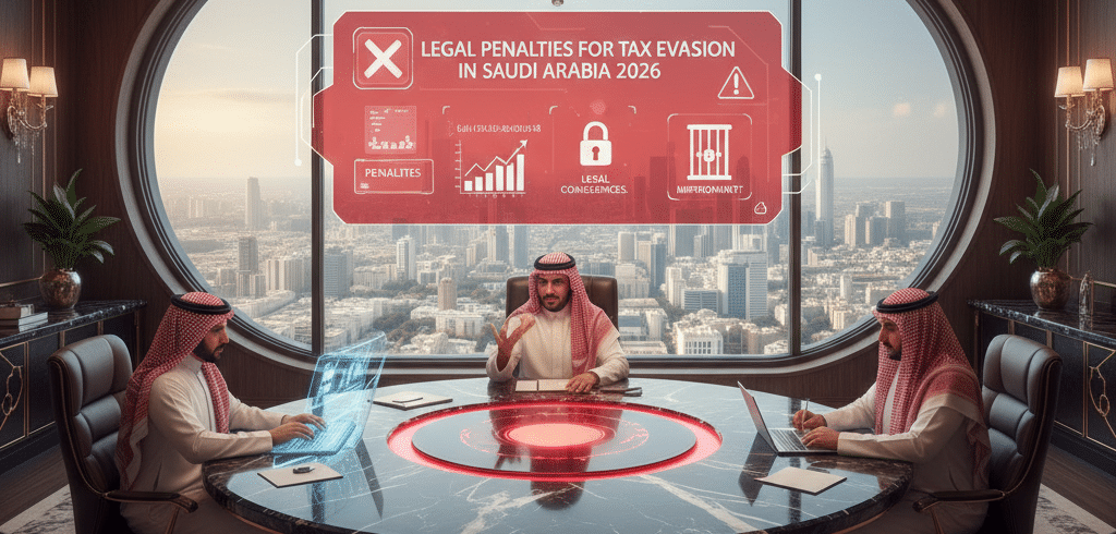 العقوبات القانونية للتهرب الضريبي في السعودية 2026