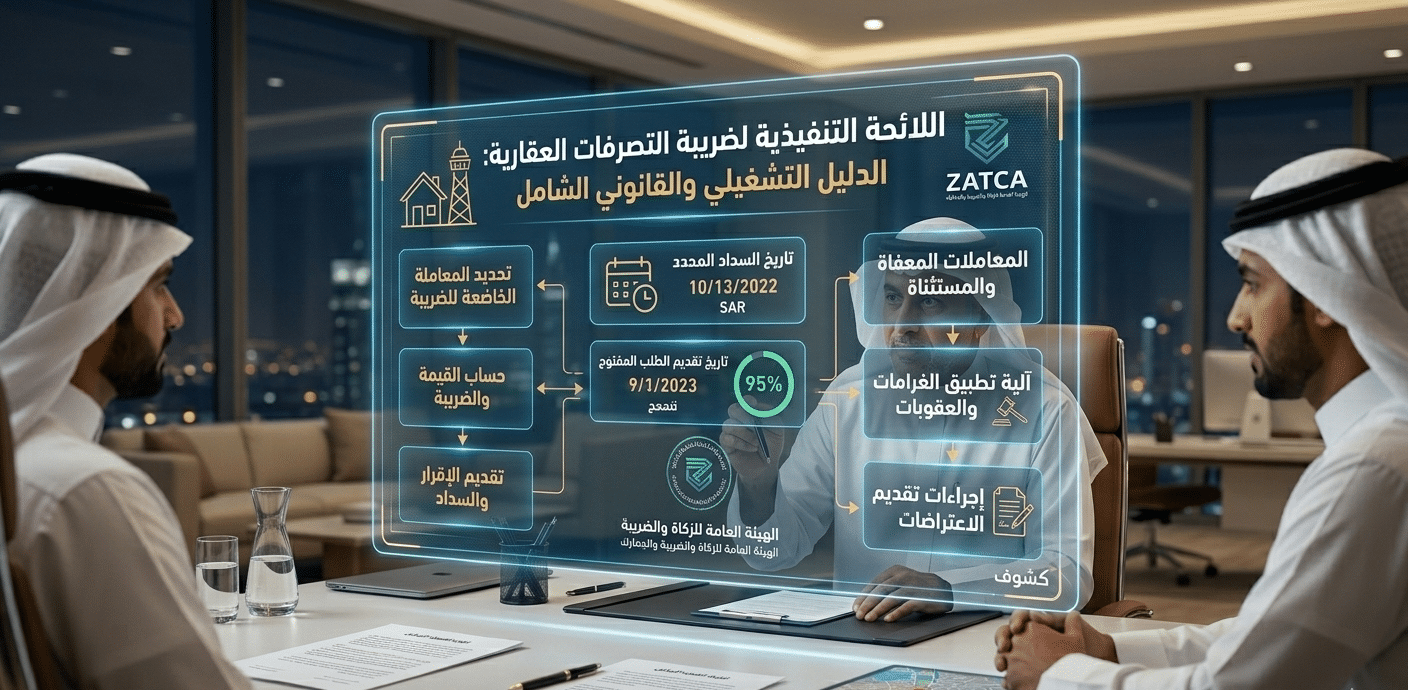 اللائحة التنفيذية لضريبة التصرفات العقارية: الدليل التشغيلي والقانوني الشامل