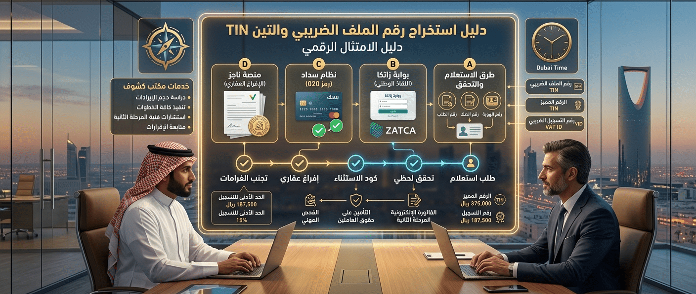استعلام عن شهادة القيمة المضافة