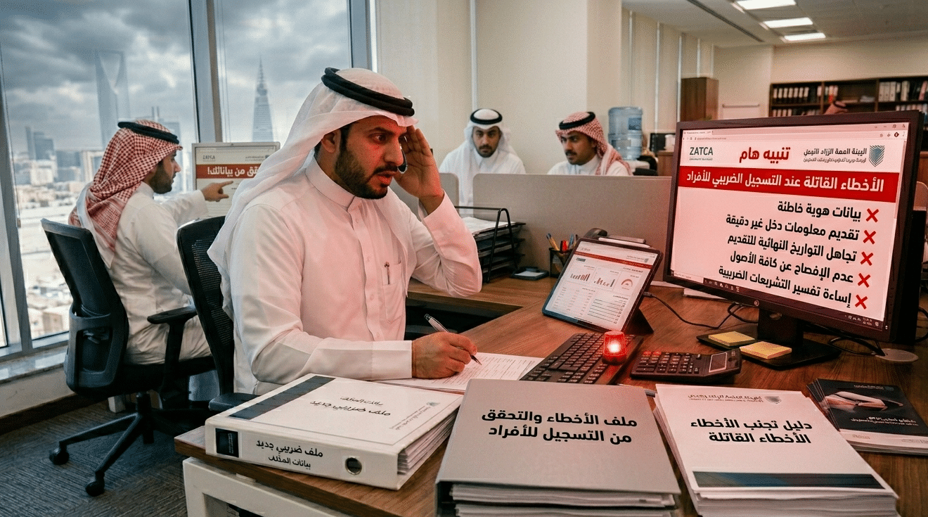 الأخطاء القاتلة عند التسجيل الضريبي للأفراد