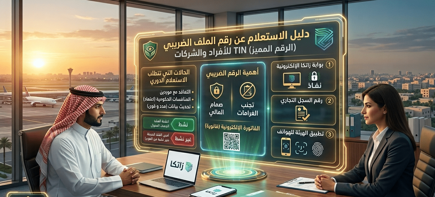 الاستعلام عن رقم الملف الضريبي