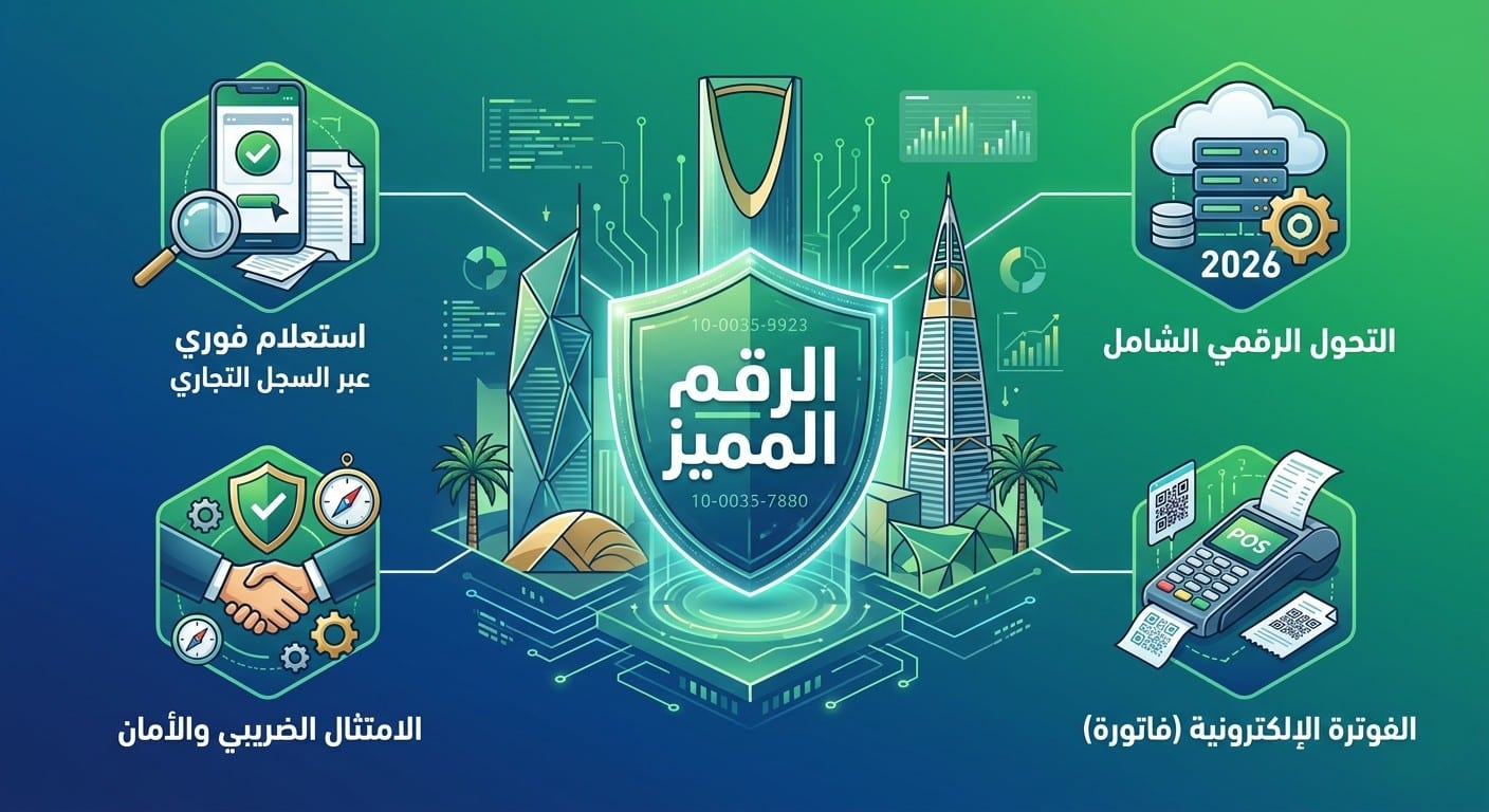 دليل الاستعلام عن الرقم المميز للزكاة والدخل | السجل التجاري