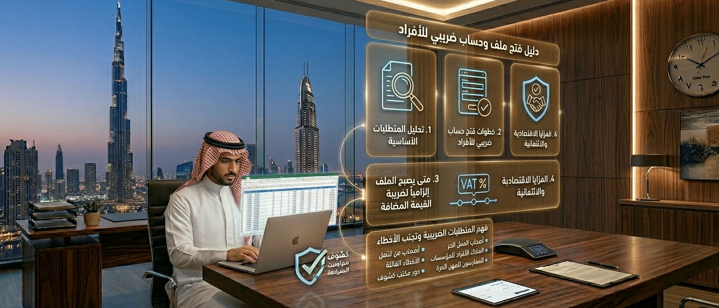 فتح ملف ضريبي للافراد | الخطوات والشروط والتحديثات