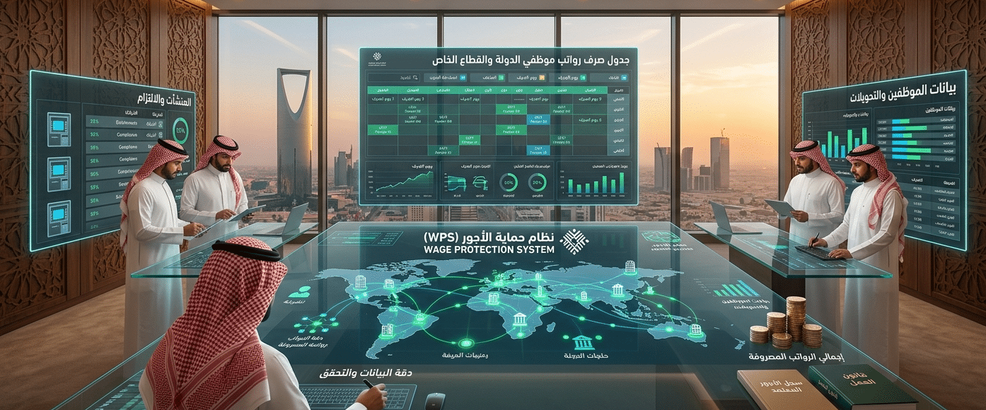 موعد صرف رواتب الموظفين 2026 في السعودية | الجدول الكامل والتحديثات 1 نظام حماية الأجور (WPS) في تنظيم الرواتب