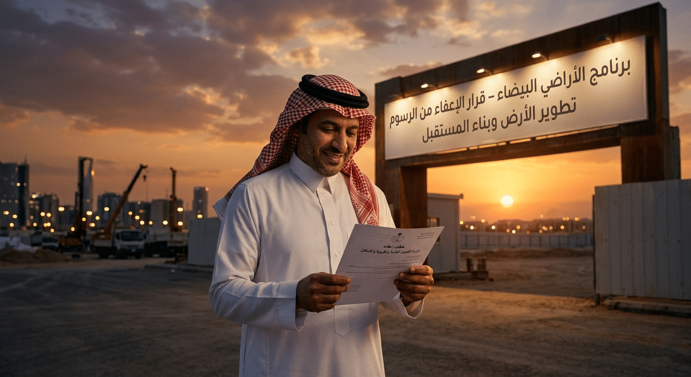 ضريبة الاراضي البيضاء في السعوديه | الحسبة والموانع دليل 2026 1 الإعفاء من ضريبة الاراضي