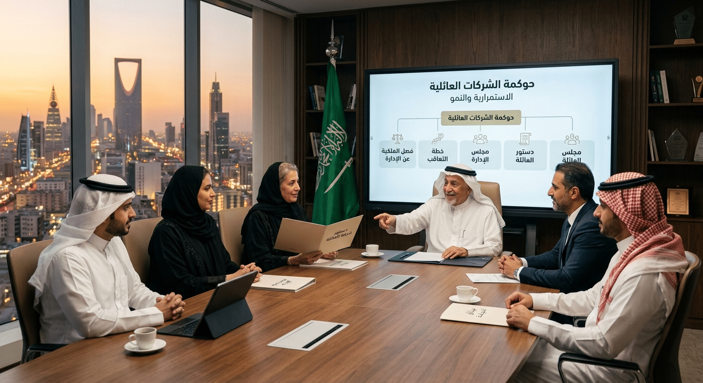 تطبيق حوكمة الشركات في السعودية: نحو بناء مؤسسات عابرة للأجيال وملتزمة نظامياً | الدليل الاستراتيجي 1 حوكمة الشركات العائلية